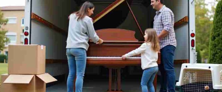 Flügel & ängstliche Haustiere: Euer Umzug leicht gemacht 5 Tips for a Stress-Free Move: From Pets to Grand Pianos, Concept art for illustrative purpose, tags: flügel umzug - Monok